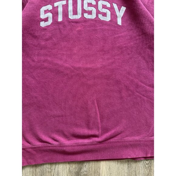 Rare Vintage Y2K Stussy Spell Out Logo Crewneck Sweatshirt XL USA Made Hype Art - Picture 6 of 11